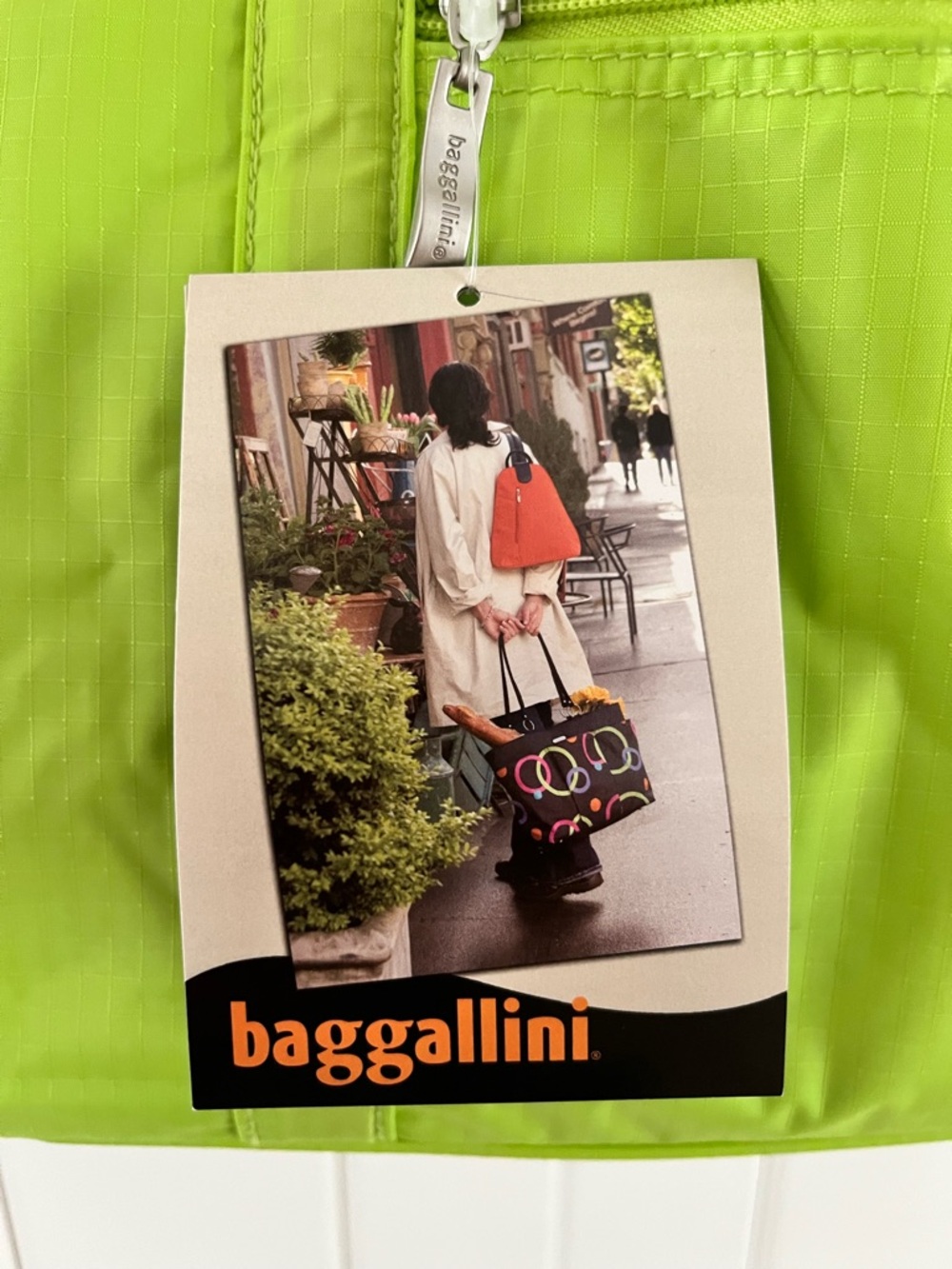 Baggallini (3) Packable Neon Lime Green Tote, Cosmetic Bag & Jewelry Bag, NWT - Picture 5 of 10